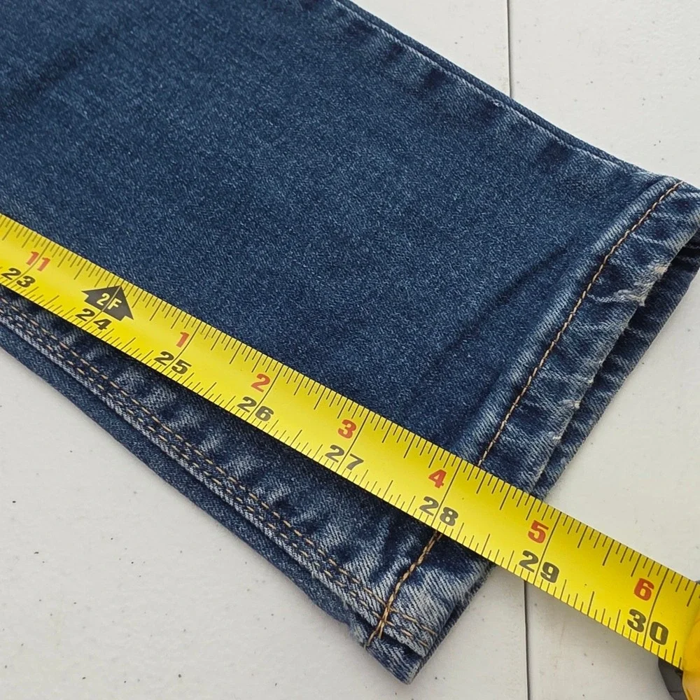 Koton Brad Slim Fit Jeans Mens 29x30 Blue Excellent Distressed Patched Denim